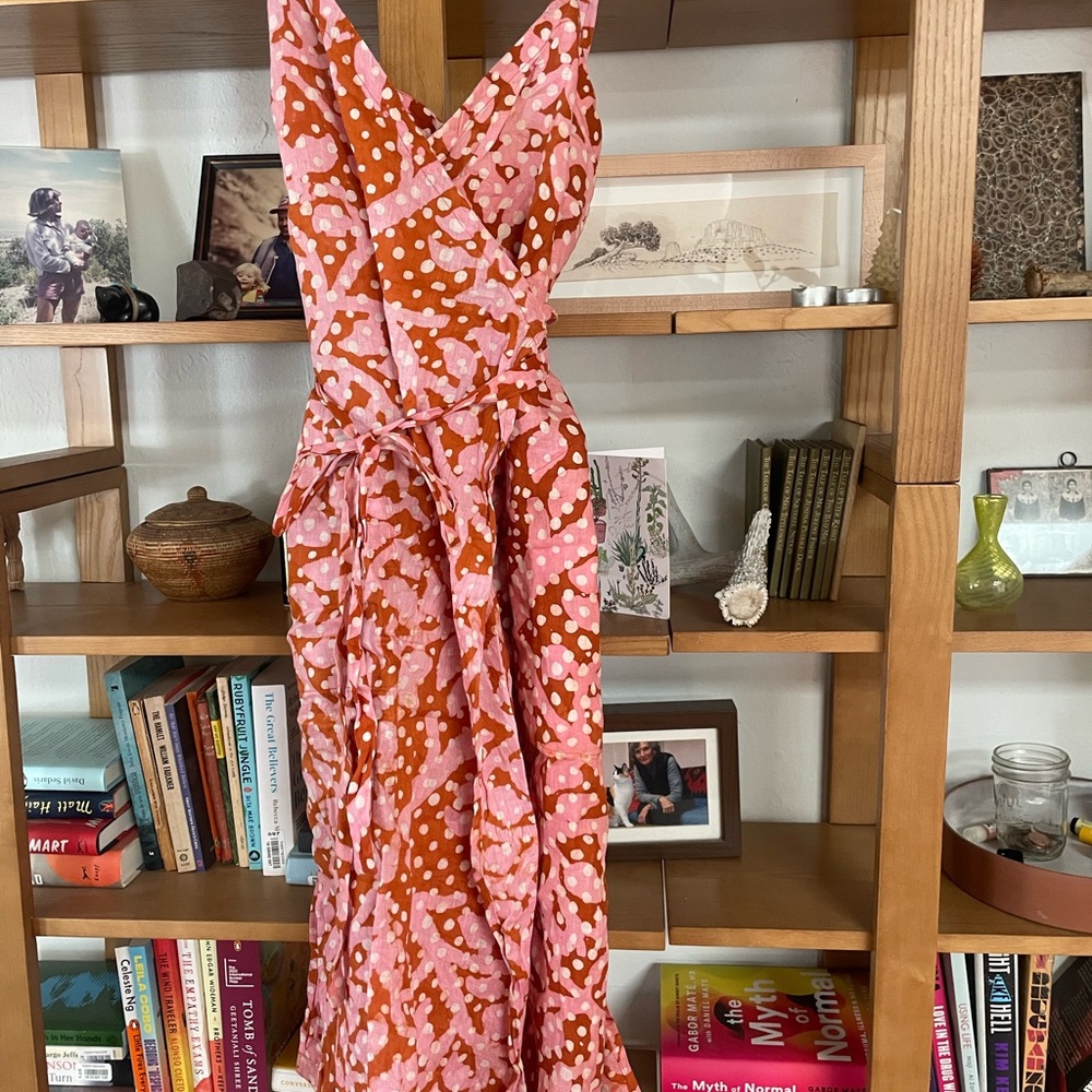 Osei Duro linen wrap dress with pockets!